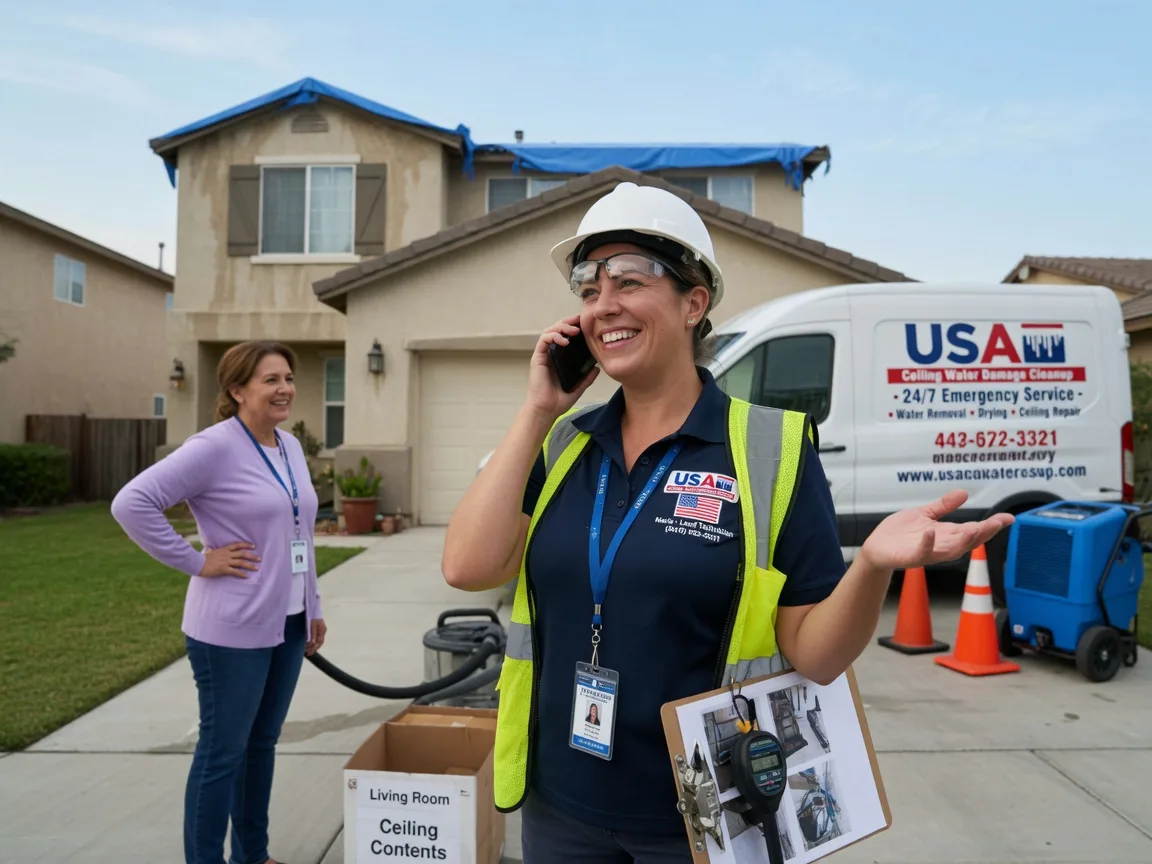 Ceiling Water Damage Restoration Ottine, TX FAQs